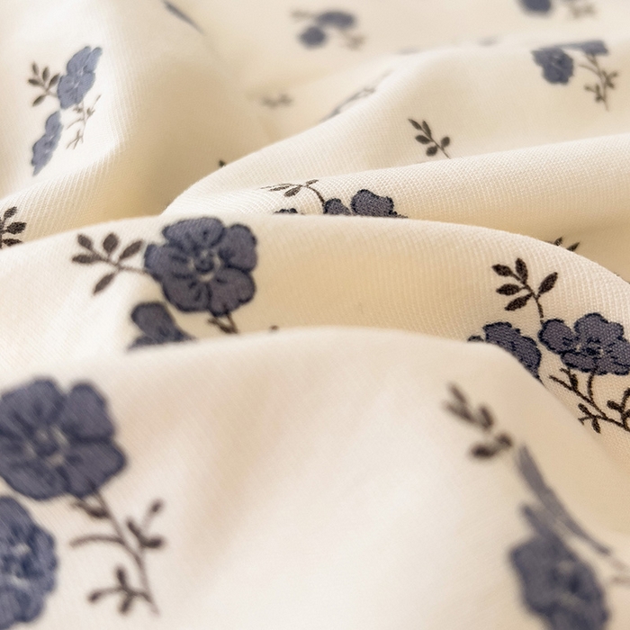 91家纺网 家纺一手货源 找家纺 金梦拉家纺 2025直播爆款全新A类加厚双层纱系列四件套（高版本） 兰亭花序