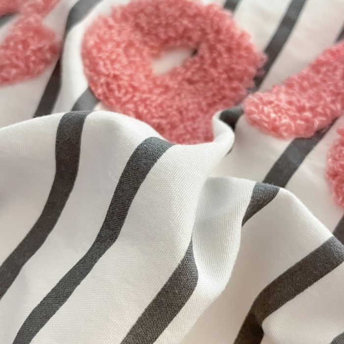 91家纺网 家纺一手货源 找家纺 泉欣家纺 2025新品韩系网红水洗棉卡通毛巾绣花小象考拉系列四件套（专版花型） 萌小象高级灰