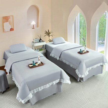 91家纺网 家纺一手货源 找家纺 （总）乐逸家纺 2025新款花汀系列四季美 容床罩  