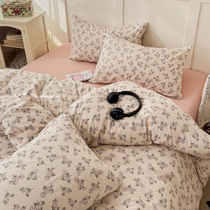 91家纺网 家纺一手货源 找家纺 金梦拉家纺 2025直播爆款全新A类加厚双层纱系列四件套（高版本） 黛露丝