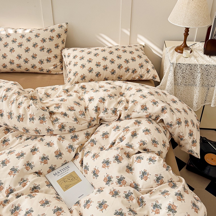 91家纺网 家纺一手货源 找家纺 金梦拉家纺 2025直播爆款全新A类加厚双层纱系列四件套（高版本） 可可茶芬