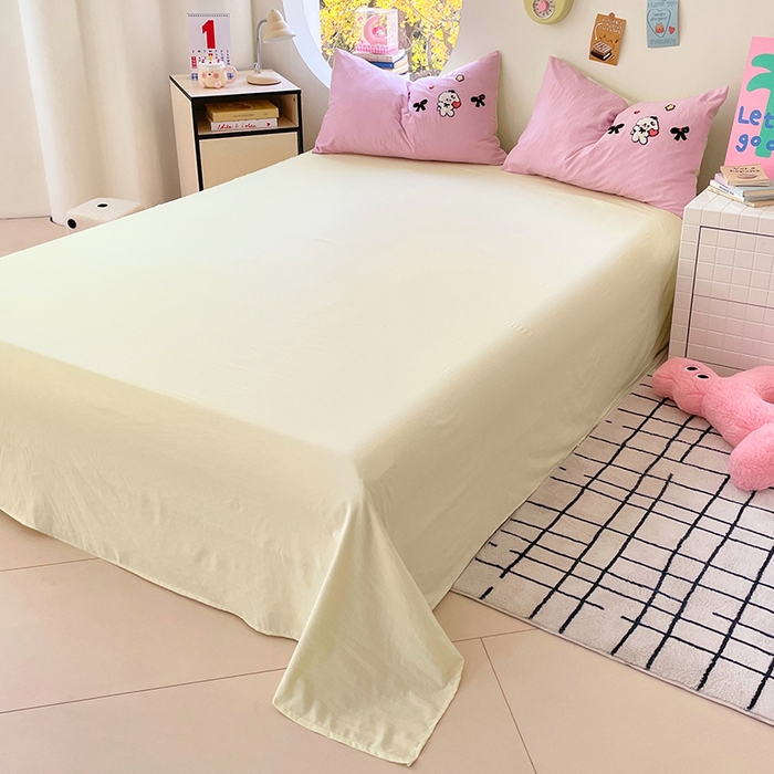 91家纺网 家纺一手货源 找家纺 卡迪熊家纺 2025新款水洗m毛巾绣四件套 蝴蝶结小狗