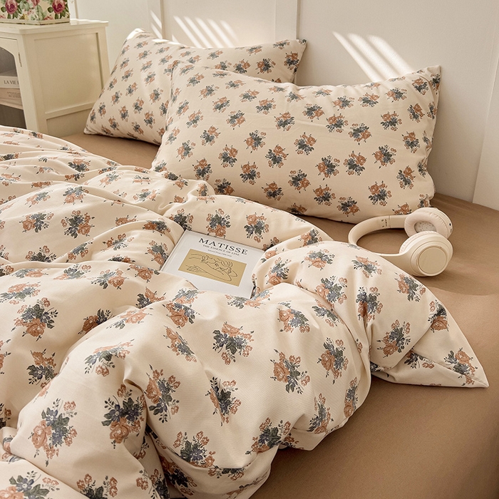 91家纺网 家纺一手货源 找家纺 金梦拉家纺 2025直播爆款全新A类加厚双层纱系列四件套（高版本） 可可茶芬