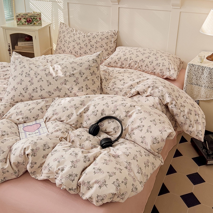 91家纺网 家纺一手货源 找家纺 金梦拉家纺 2025直播爆款全新A类加厚双层纱系列四件套（高版本） 黛露丝