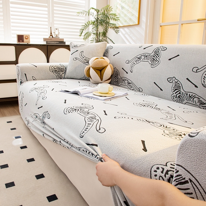 91家纺网 家纺一手货源 找家纺 沐沐家纺 2026新款阳离子四季通用沙发套沐马