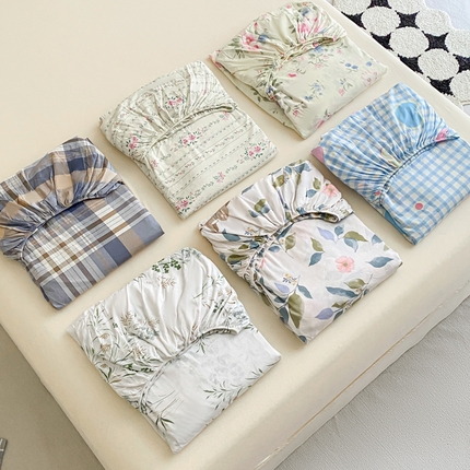 91家纺网 家纺一手货源 找家纺 （总）（优质买家秀 热卖不断货）A类母婴级卡通花卉儿童纯棉全棉床单纯棉全棉床笠全棉纯棉床单床笠三件套-床单