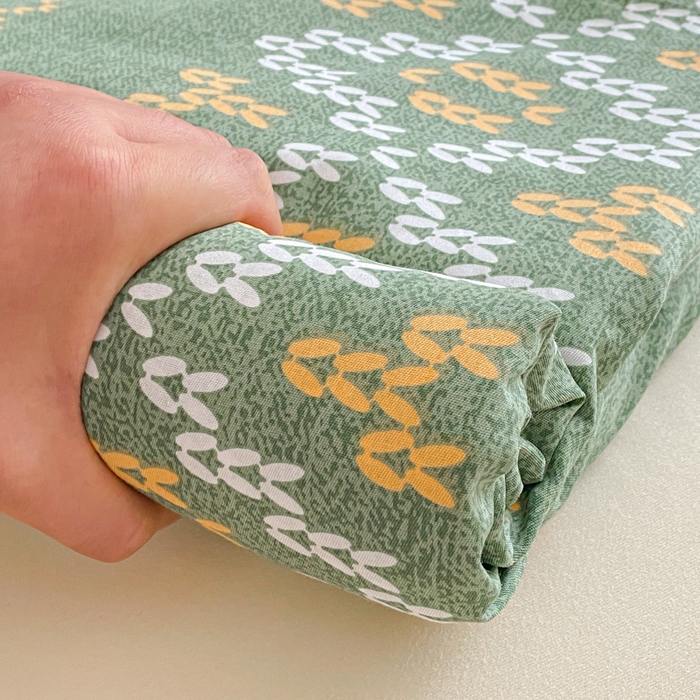 91家纺网 家纺一手货源 找家纺 （优质买家秀 热卖不断货）A类母婴级卡通花卉儿童纯棉全棉床单纯棉全棉床笠全棉纯棉床单床笠三件套-床单 展示图