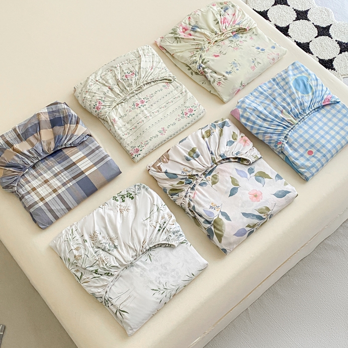 91家纺网 家纺一手货源 找家纺 （优质买家秀 热卖不断货）A类母婴级卡通花卉儿童纯棉全棉床单纯棉全棉床笠全棉纯棉床单床笠三件套-床单 展示图1