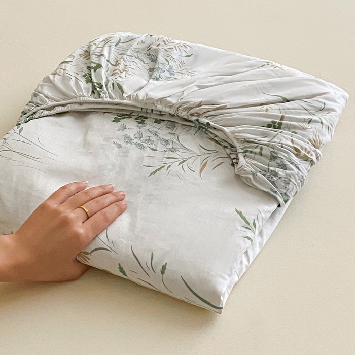 91家纺网 家纺一手货源 找家纺 （优质买家秀 热卖不断货）A类母婴级卡通花卉儿童纯棉全棉床单纯棉全棉床笠全棉纯棉床单床笠三件套-床笠 展示图2