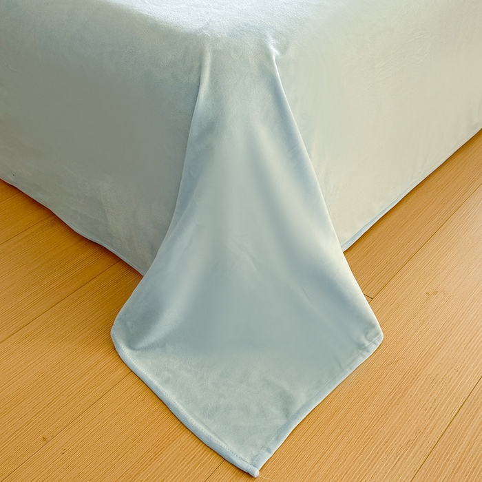 91家纺网 家纺一手货源 找家纺 千朵 2025新款全棉加豆豆绒四件套 比熊狗