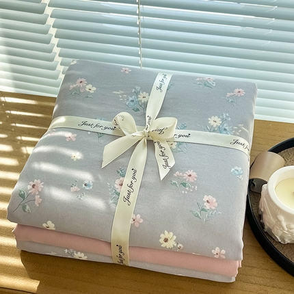 91家纺网 家纺一手货源 找家纺 （总）优选良品  2025针织棉双层纱四件套小碎花被套床单床笠款学生三件套新款直播爆款（第一批）【提供买家秀】