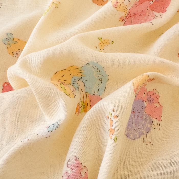 91家纺网 家纺一手货源 找家纺 千朵 2025新款豆豆绒双层纱四件套 奶芙芙