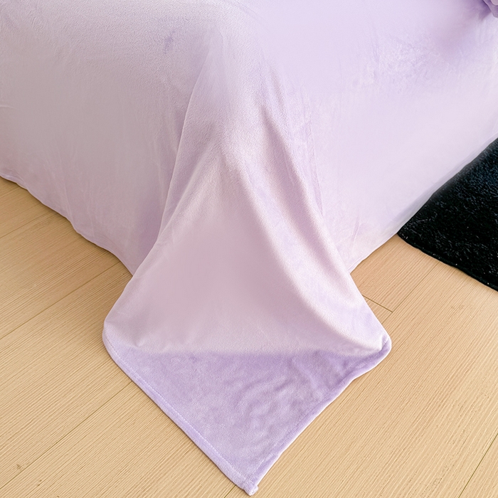 91家纺网 家纺一手货源 找家纺 千朵 2025新款全棉加豆豆绒四件套 奶油猫咪