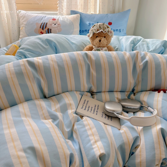 91家纺网 家纺一手货源 找家纺 美乐迪家纺 2025新款全棉绣花毛巾绣四件套 蝴蝶结高地