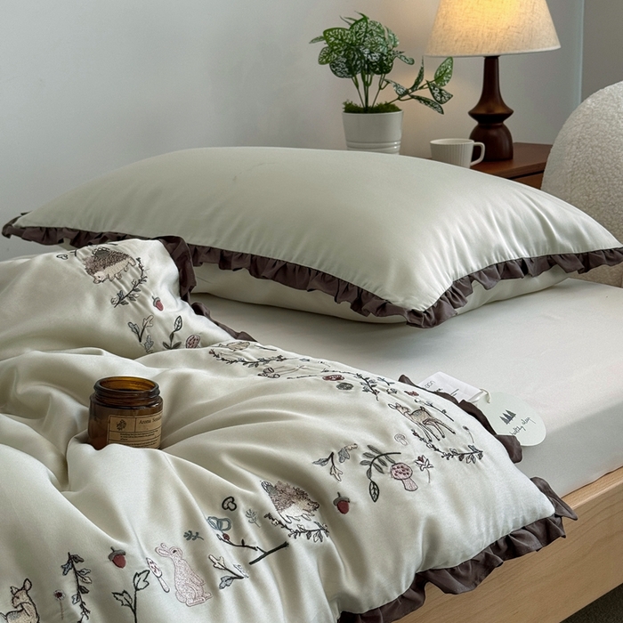 91家纺网 家纺一手货源 找家纺 汇庭 2025新款绿野仙踪春秋系列冬被 青石灰