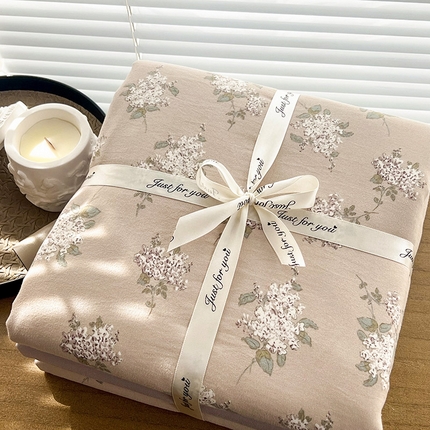 91家纺网 家纺一手货源 找家纺 （总）优选 2025加厚针织棉双层纱四件套小碎花被套床单床笠款学生三件套新款直播爆款（第二批）【提供买家秀】