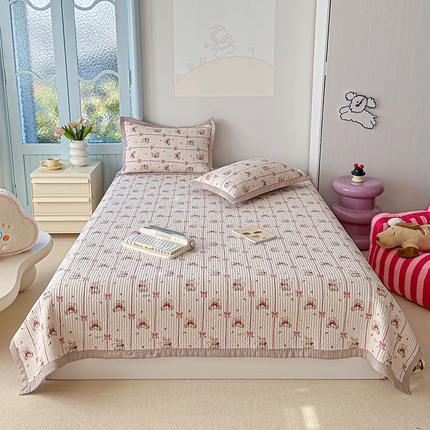 91家纺网 家纺一手货源 找家纺 （总）源舜家纺 2025新款无弹针织棉床盖三件套