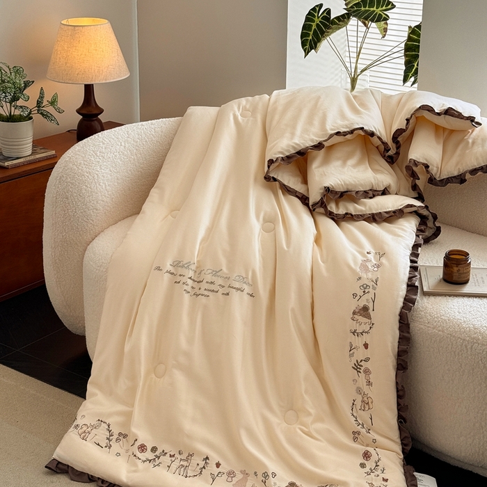 91家纺网 家纺一手货源 找家纺 汇庭 2025新款绿野仙踪春秋系列冬被 裸玉