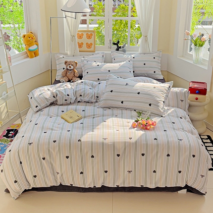 91家纺网 家纺一手货源 找家纺 港岛妹妹 2024新款芦荟棉12月新花型 心之愿