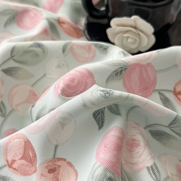 91家纺网 家纺一手货源 找家纺 优选良品  2025针织棉双层纱四件套小碎花被套床单床笠款学生三件套新款直播爆款（第一批）花千朵