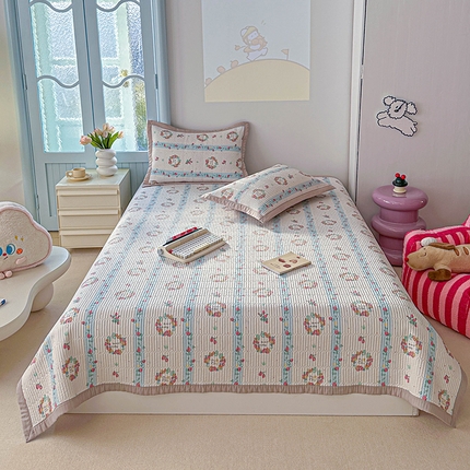 91家纺网 家纺一手货源 找家纺 （总）源舜家纺 2025新款无弹针织棉床盖三件套