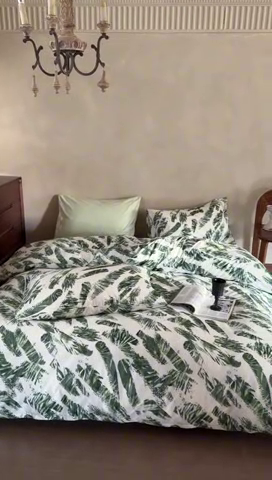 91家纺网 家纺一手货源 找家纺 （总）窝米 2025春季新品全棉13370系列全棉治愈风花卉系列四件套