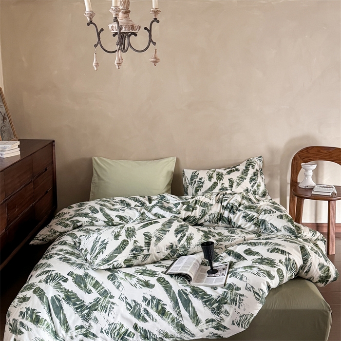 91家纺网 家纺一手货源 找家纺 （总）窝米 2025春季新品全棉13370系列全棉治愈风花卉系列四件套