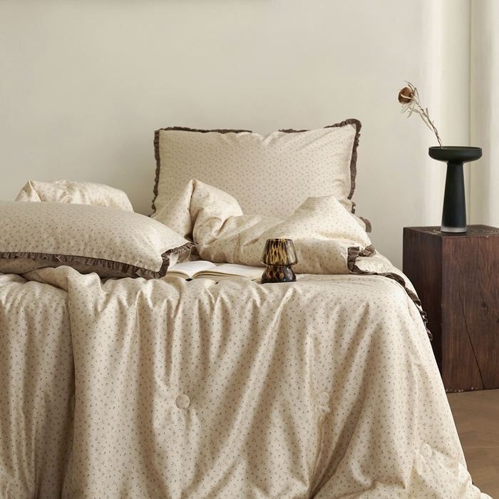 91家纺网 家纺一手货源 找家纺 汇庭 2025新款秋冬新款·铂金雅棉春秋系列·棚拍 生如夏花