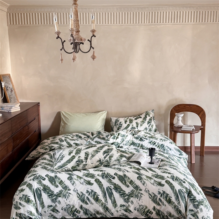 91家纺网 家纺一手货源 找家纺 （总）窝米 2025春季新品全棉13370系列全棉治愈风花卉系列四件套