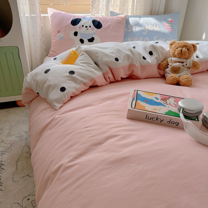 91家纺网 家纺一手货源 找家纺 美乐迪家纺 2025新款全棉绣花毛巾绣四件套 小伙伴