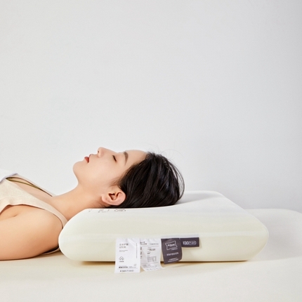 91家纺网 家纺一手货源 找家纺 （总）麦肯锡 2024新款K80气凝枕慢回弹记忆枕-模特