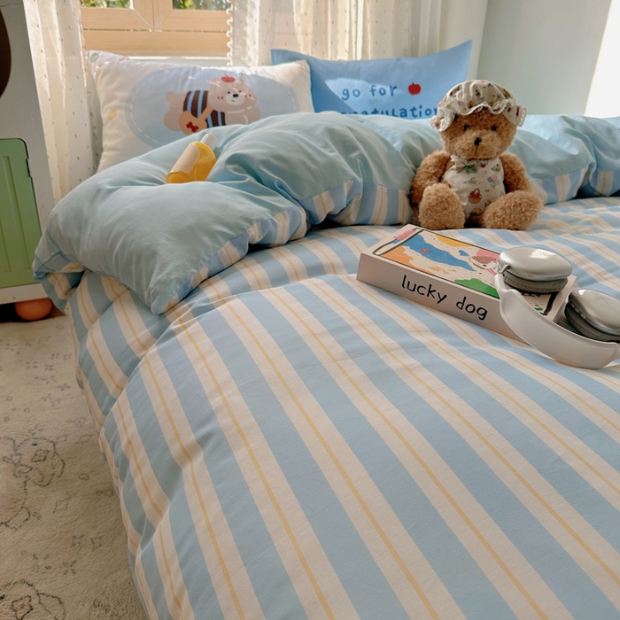 91家纺网 家纺一手货源 找家纺 美乐迪家纺 2025新款全棉绣花毛巾绣四件套 蝴蝶结高地