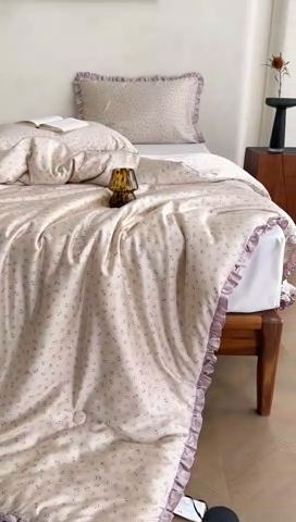 91家纺网 家纺一手货源 找家纺 汇庭 2025新款秋冬新款·铂金雅棉春秋系列·棚拍 瑞贝卡