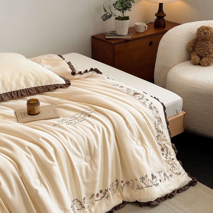 91家纺网 家纺一手货源 找家纺 汇庭 2025新款绿野仙踪春秋系列冬被 裸玉