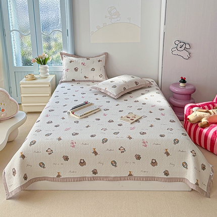 91家纺网 家纺一手货源 找家纺 （总）源舜家纺 2025新款无弹针织棉床盖三件套