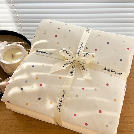 （总）优选良品  2025针织棉双层纱四件套小碎花被套床单床笠款学生三件套新款直播爆款（第一批）【提供买家秀】