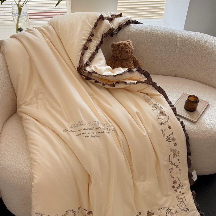 91家纺网 家纺一手货源 找家纺 汇庭 2025新款绿野仙踪春秋系列冬被 裸玉