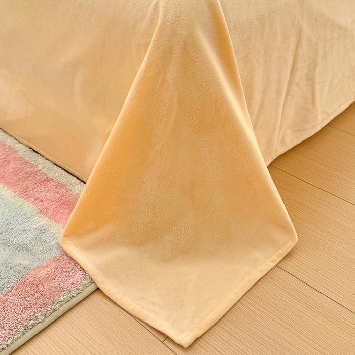 91家纺网 家纺一手货源 找家纺 千朵 2025新款豆豆绒双层纱四件套 油画爱心