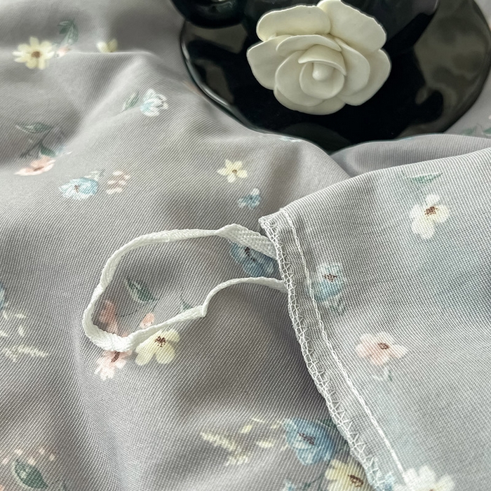 91家纺网 家纺一手货源 找家纺 优选良品  2025针织棉双层纱四件套小碎花被套床单床笠款学生三件套新款直播爆款（第一批）柔晨