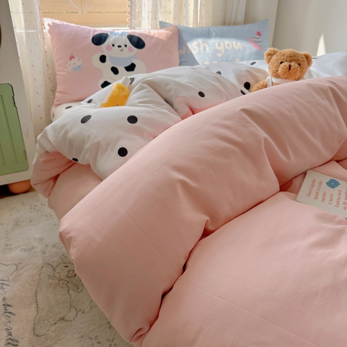 91家纺网 家纺一手货源 找家纺 美乐迪家纺 2025新款全棉绣花毛巾绣四件套 小伙伴