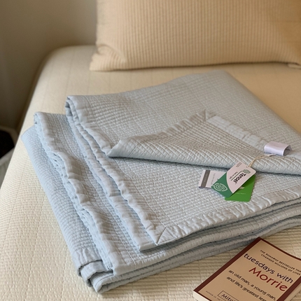 91家纺网 家纺一手货源 找家纺 （总）汇庭 2025新款赫本系列床盖三件套-实拍