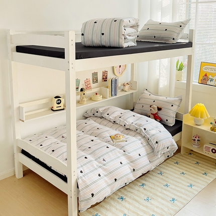 港岛妹妹 2024新款芦荟棉印花四件套四件套学生床宿舍图心之愿