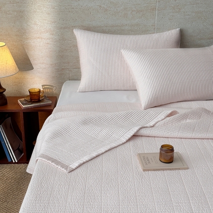 汇庭 2025新款赫本系列床盖三件套-棚拍 奶茶色