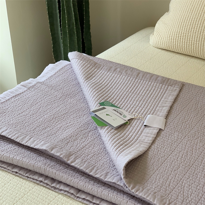 91家纺网 家纺一手货源 找家纺 汇庭 2025新款赫本系列床盖三件套-实拍 柔和粉