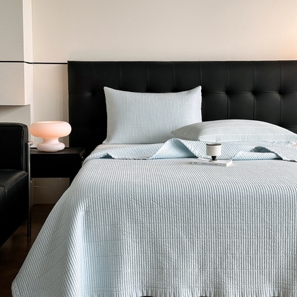 汇庭 2025新款赫本系列床盖三件套-棚拍 微风兰