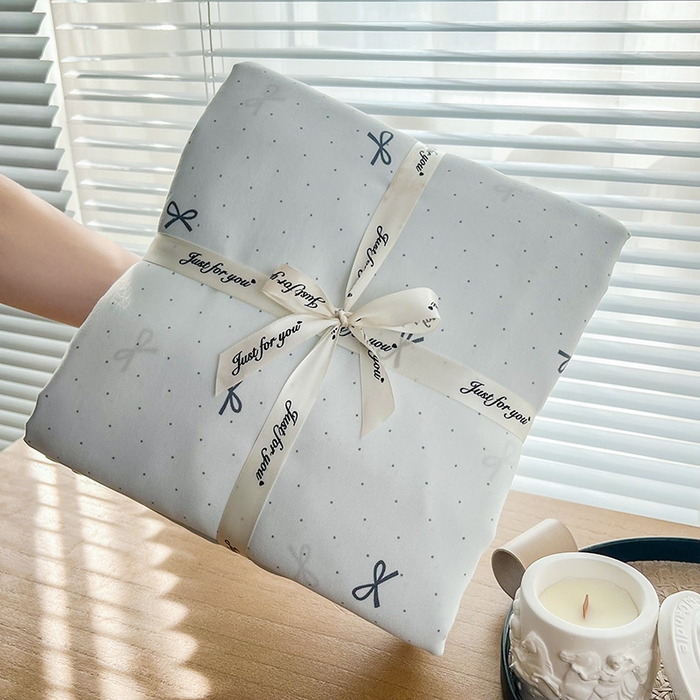 91家纺网 家纺一手货源 找家纺 暖芯优选 2025新款针织棉双层纱四件套小碎花被套床单床笠款学生三件套新款直播热款-叠拍图-系列一 芙丽