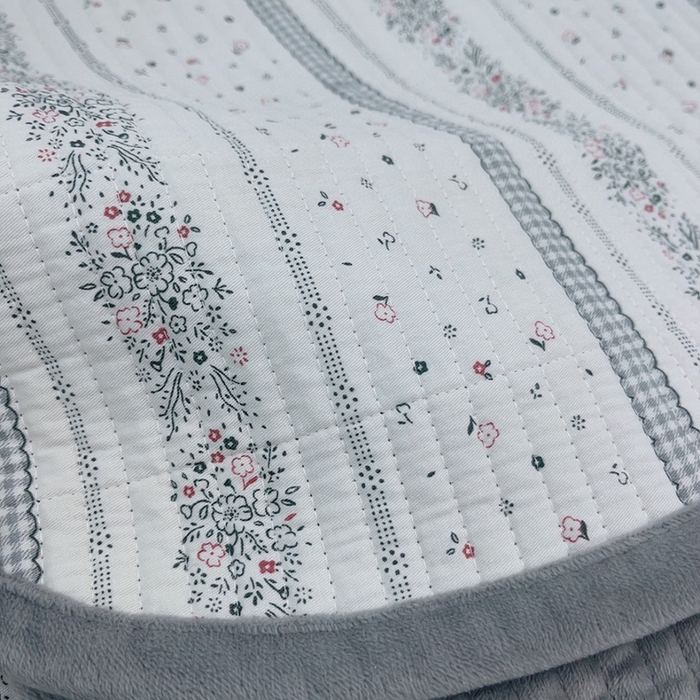 91家纺网 家纺一手货源 找家纺 暖居 2025新款砂洗棉加绒床盖三件套双面两用棉加绒-叠拍图 灰宵