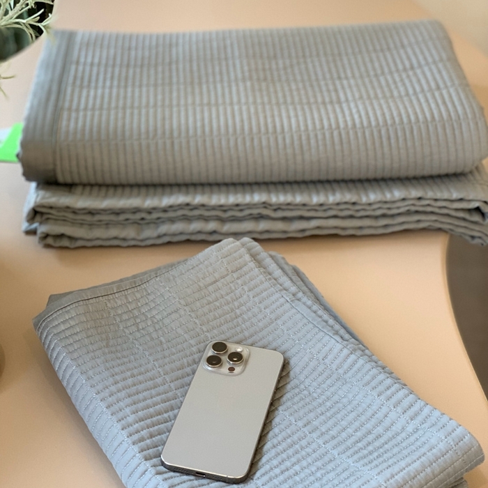 91家纺网 家纺一手货源 找家纺 （总）汇庭 2025新款赫本系列床盖三件套-实拍