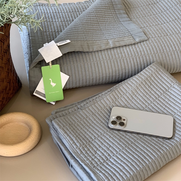 91家纺网 家纺一手货源 找家纺 （总）汇庭 2025新款赫本系列床盖三件套-实拍