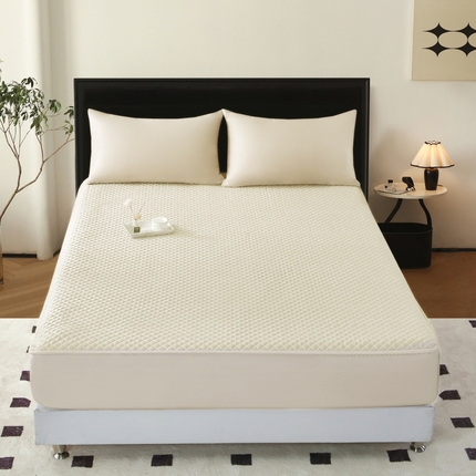 91家纺网 家纺一手货源 找家纺 （总）乐逸家纺 2025新品酒店风全棉半包床笠